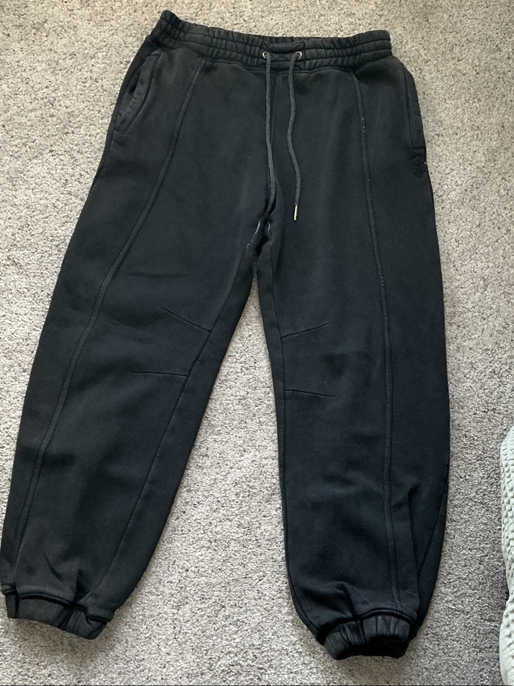 FP Movement by Free People Sprint to the Finish Sweatpants ~ Mineral Wash Black - Picture 6 of 16